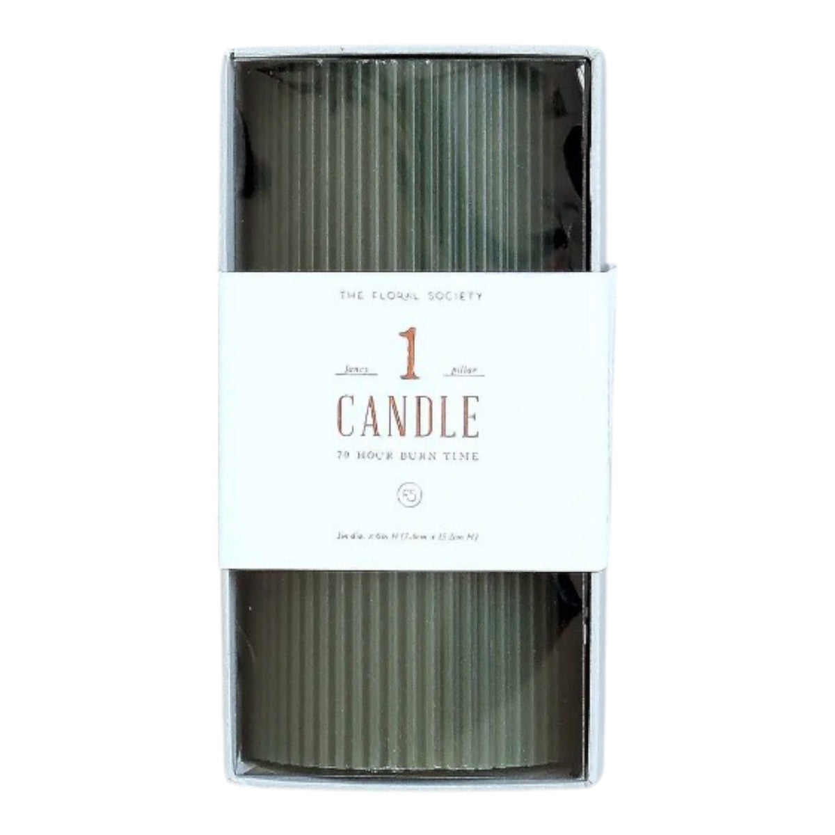 Ribbed Pillar Candles- Small