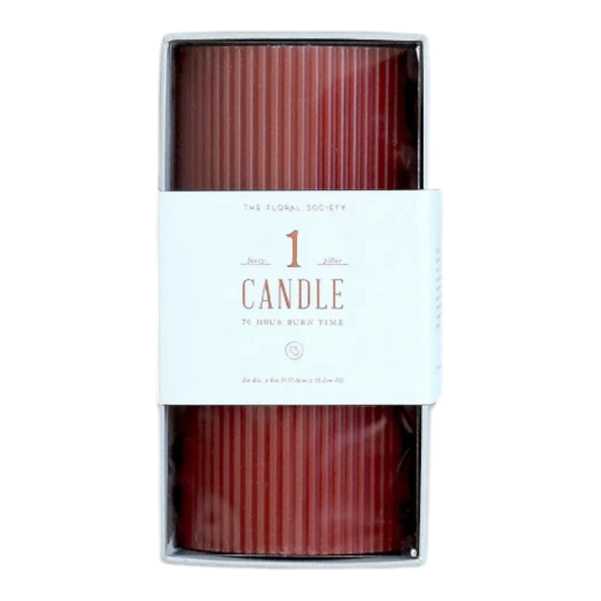 Ribbed Pillar Candles- Small