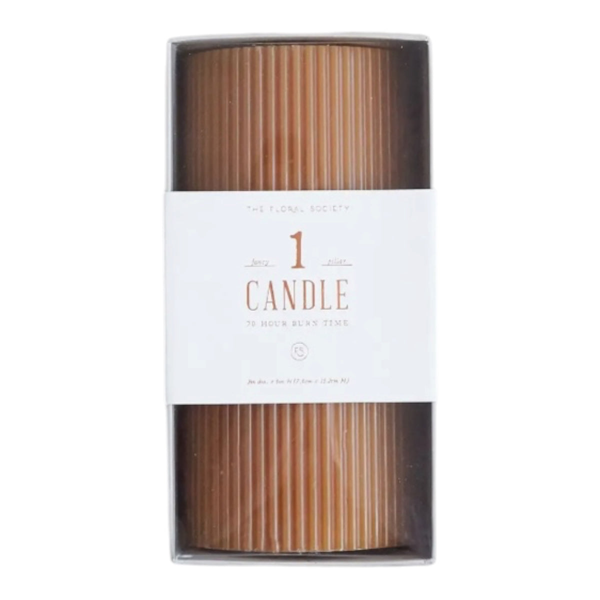 Ribbed Pillar Candles- Small