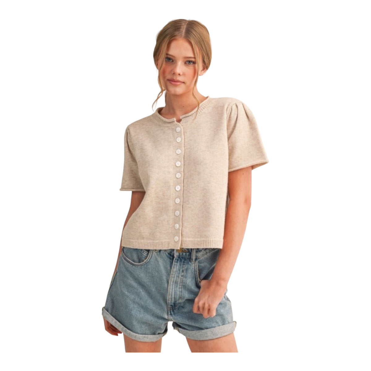 Short Sleeve Sweater- 3 Colors!