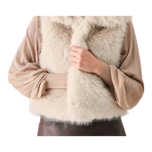 Faux Fur Sleeveless Vest