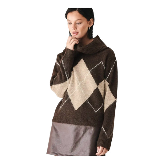 Wide Neck Knit Sweater