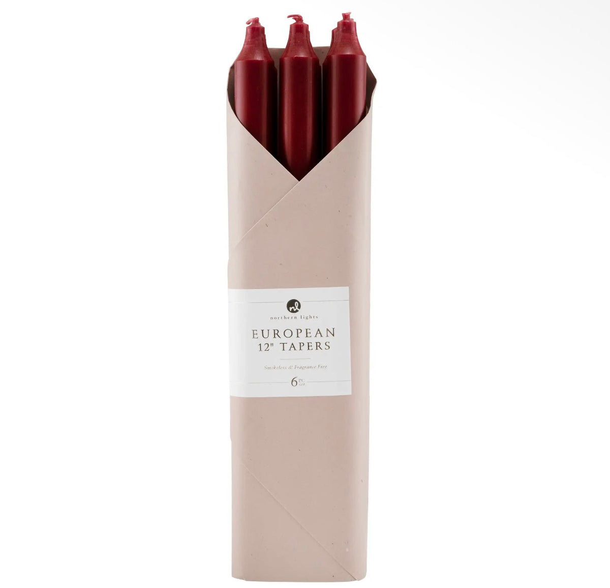 12” Taper Candles- 6 Pack