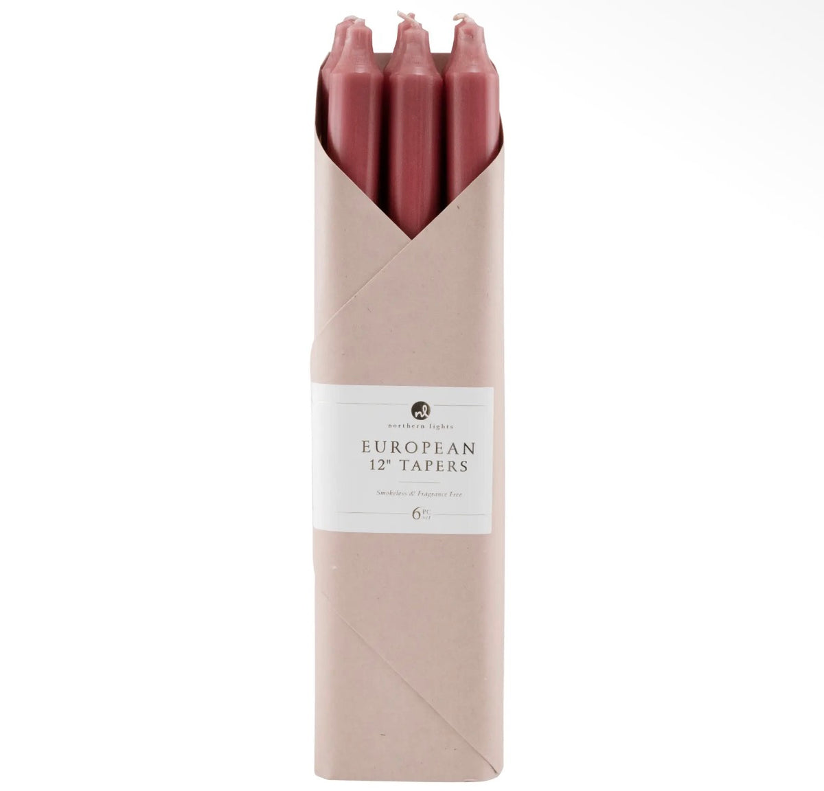 12” Taper Candles- 6 Pack