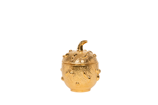Naturalistic Gourd in Gold Luster