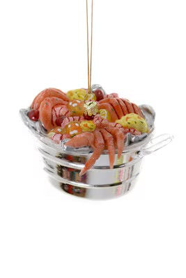 Crab Boil Bucket Ornament