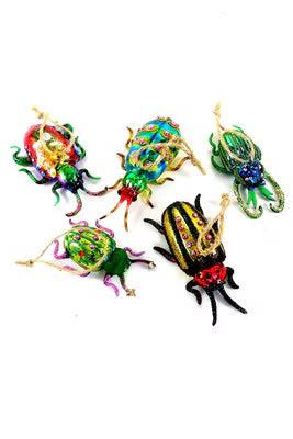 Assorted Glass Bug Ornaments
