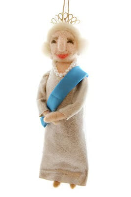 Felt Queen Elizabeth Ornament
