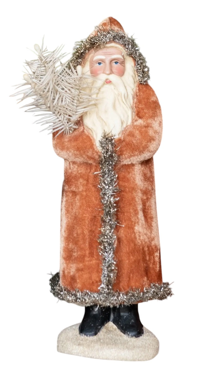 Ginger Coated Santa Figuerine