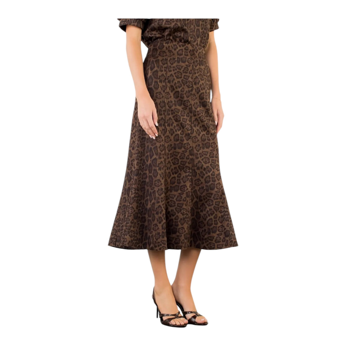 Animal Print Maxi Skirt
