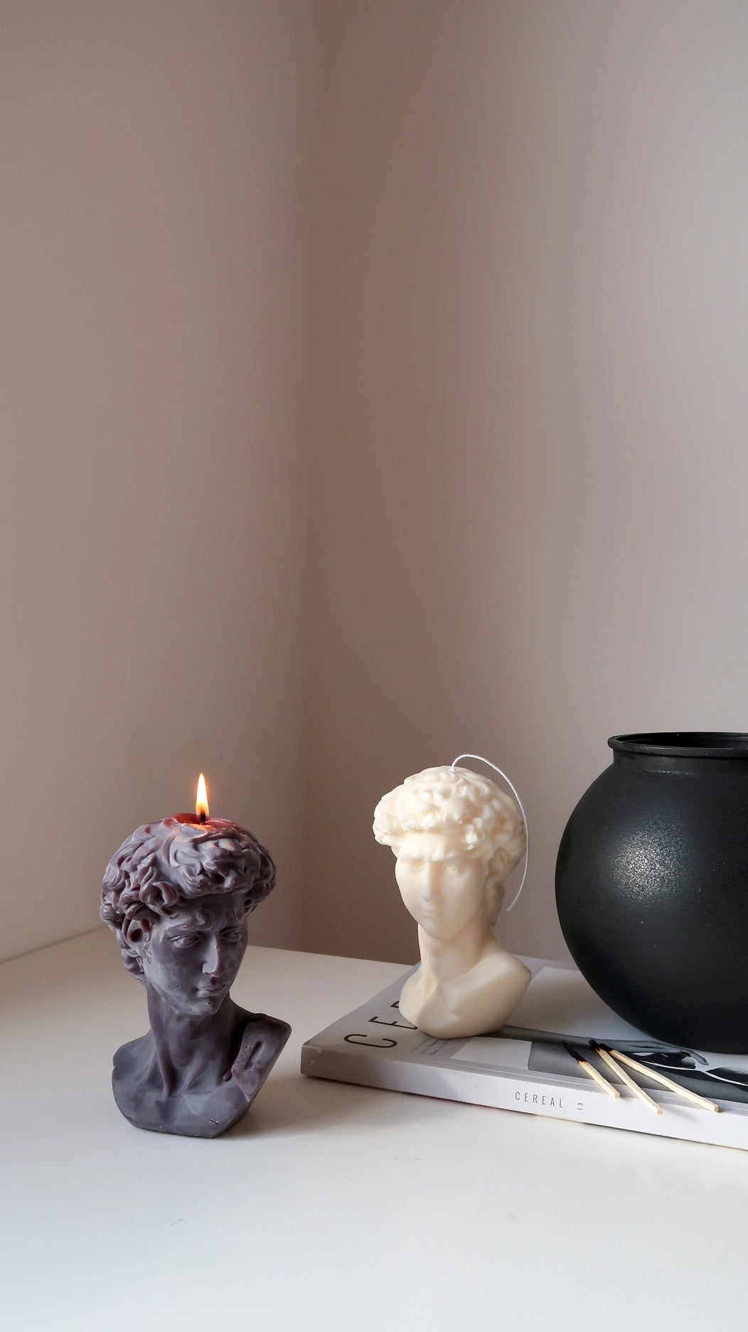 David Bust Candles